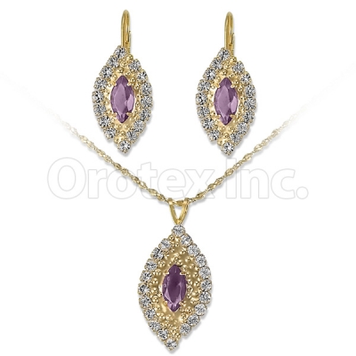 Orotex Gold Layered CZ Set