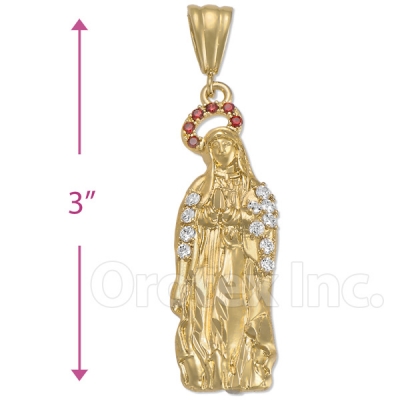038010 Gold Layered CZ Charm