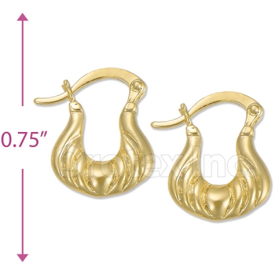 Oro Tex Gold Layered Hoop Earrings