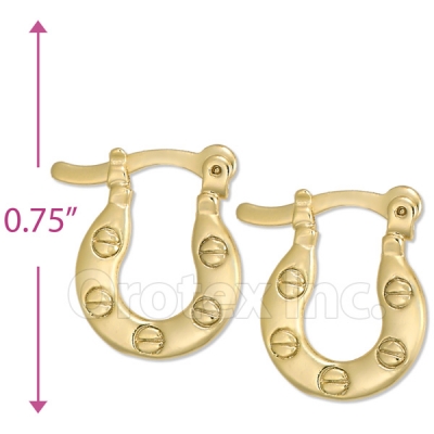 Oro Tex Gold Layered Hoop Earrings