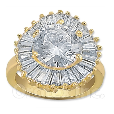 Orotex Gold Layered CZ Women's Ring