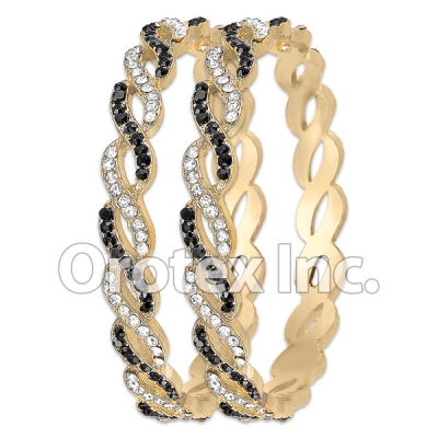 B090 Gold Layered CZ Bangle