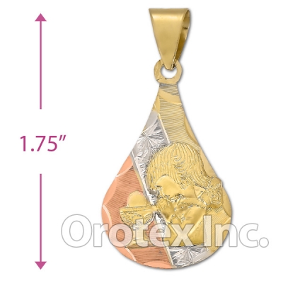 CL22B Gold Layered Tri-color Charm