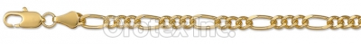 GFC2-24 Gold Filled Figaro 3+1 Chain Gauge 100