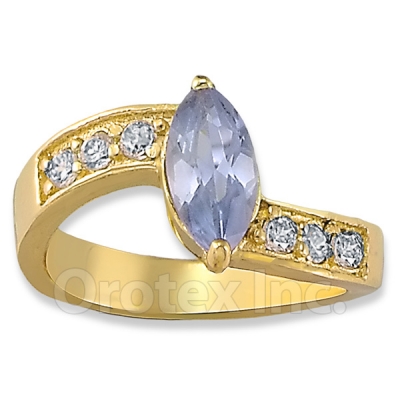 Orotex Gold Layered CZ Women's Ring