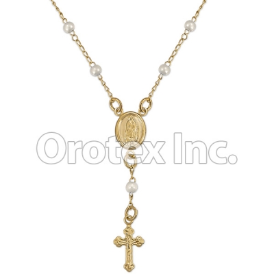 RSR007 Gold Layered Pearl Hand Rosary
