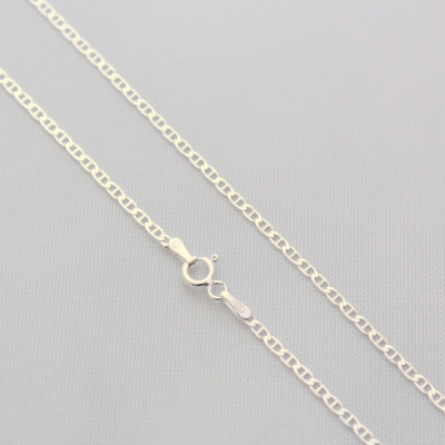 925 Sterling Silver Flat Mariner Chain