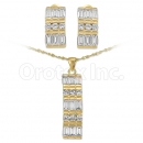 Oro Tex Gold Layered CZ Set