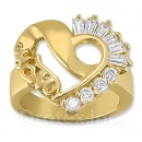 004010 Gold Layered CZ Women's Ring