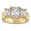 Orotex Gold Layered CZ Women's Ring