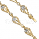 Orotex Gold Layered CZ Bracelet