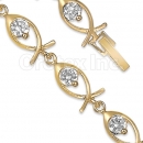 Orotex Gold Layered CZ Bracelet