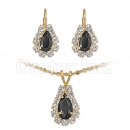 Orotex Gold Layered CZ Set