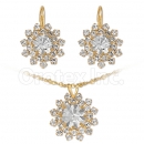 Orotex Gold Layered CZ Set