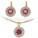 007011 Gold Layered CZ Set