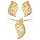 Oro Tex Gold Layered CZ Set