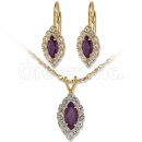 Orotex Gold Layered CZ Set