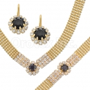 013002 Gold Layered CZ Set