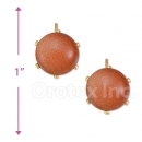 020006 Gold Layered Stone Earrings