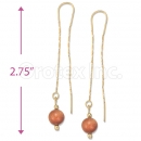 Oro Tex Gold Layered Long Earrings