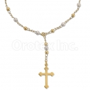 0207378 Gold Layered Hand Pearl Rosary