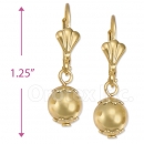021010 Gold Layered Long Earrings