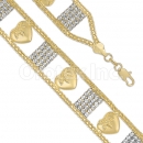 022001 Gold Layered CZ Bracelet