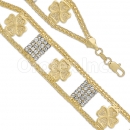 022003 Gold Layered CZ Bracelet