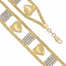 022005 Gold Layered CZ Bracelet