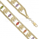 025001 Gold Layered CZ Bracelet