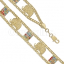 025007 Gold Layered CZ Bracelet