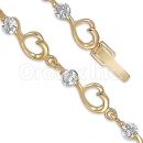 026008 Gold Layered CZ Bracelet