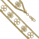 028011 Gold Layered CZ Bracelet