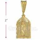 Oro Tex Gold Layered Diamond Cut Charm