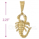Oro Tex Gold Layered Diamond Cut Scorpion Charm