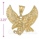 Oro Tex Gold Layered Diamond Cut Eagle Charm