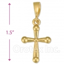 Oro Tex Gold Layered Cross Charm