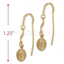 Orotex Gold Layered Long Earrings