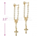 Orotex Gold Layered Pearl Earrings