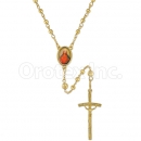 052004 Gold Layered Diamond Cut Rosary