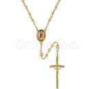 052005 Gold Layered Diamond Cut Rosary
