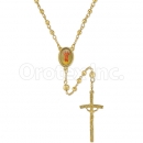 052006 Gold Layered Diamond Cut Rosary