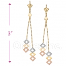 063007 Gold Layered Long Earrings