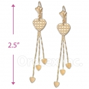 Oro Tex Gold Layered Long Earrings