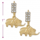 067012 Gold Layered CZ Earrings