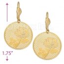 069012 Gold Layered Long Earrings