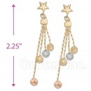 083014 Gold Layered Long Earrings