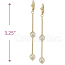 Oro Tex Gold Layered Pearl Earrings