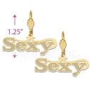 084020 Gold Layered Long Earrings