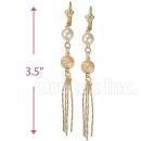 086013 Gold Layered Pearl Earrings
